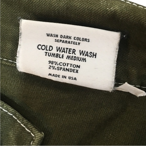 RUFSKIN BYRON STRETCH TWILL 5-POCKET JEANS OLIVE Size 32 - Picture 4 of 8